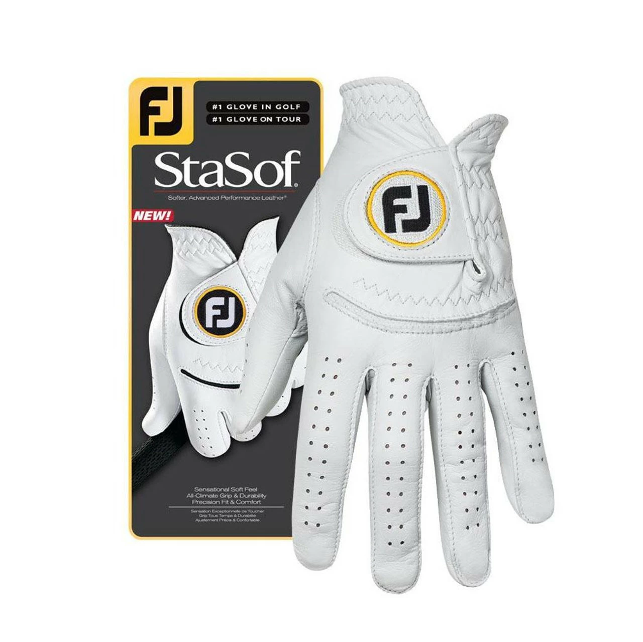 FootJoy Men's StaSof Glove - White - Prior Generation
